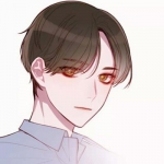 情头动漫一男一女两张漫画图片