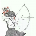 情头手绘射箭图片