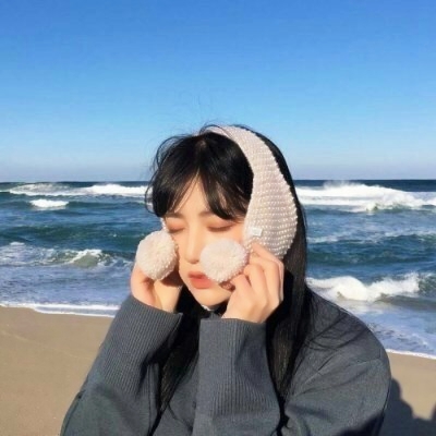 小清新蓝色系女头