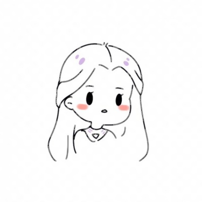抖音简笔画小女孩可爱