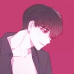 二次元红色系情头高清动漫版图片