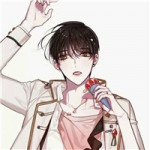 一男一女的学院风头像动漫图片