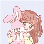 可爱清新的卡通女头