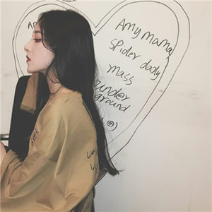 唯美小清新女生背影头像