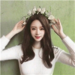 漂亮清新戴花环的女头唯美图片