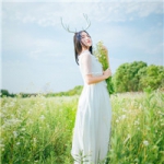 唯美好看的婚纱照清新女头图片