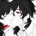 酷丧一左一右高清消极的情头动漫图片