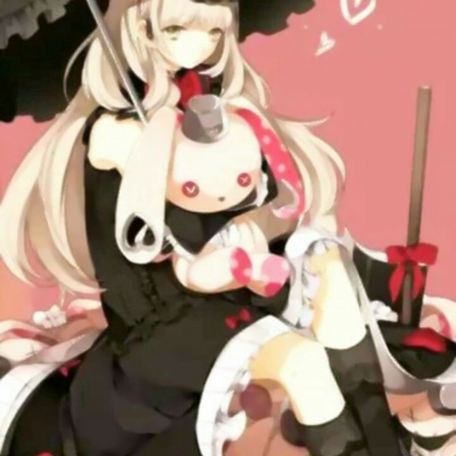 女头动漫撑伞