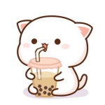 可爱的蜜桃猫卡通头像图片