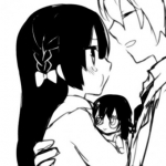 甜蜜的二次元情侣拥抱头像图片