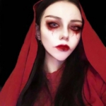 恶魔妆的超酷超拽的女头