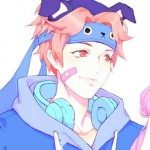 超甜害羞情头一对两张的高清动漫图片