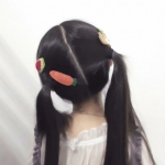 可爱高清不露脸的闺蜜双马尾头像图片