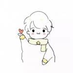 可爱的一左一右情头卡通图片