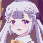 微信高清超萌的淡紫色可爱动漫女头