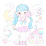 清晰可爱漫画女头图片