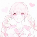 粉色可爱的动漫软妹头像萌图片