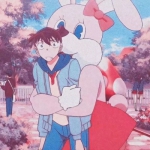 柯南情头一对可爱图片好看高清一左一右