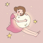 可爱气质型萌妹手绘插画头像