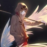 情头动漫高清一对两张分开高冷图片