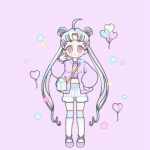 俏皮可爱的萌萌哒卡通少女头像