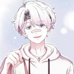 贴创口贴的动漫帅气男头图片