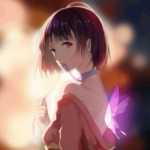 微信高清冷酷漠然的个性动漫女头图片