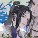 古风唯美的动漫情头一左一右图片