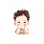 微信好看的萌系卡通情头一对两张图片