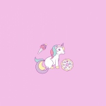 色彩斑斓的可爱独角兽头像图片