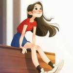 动漫高清古灵精怪又可爱的女头图片