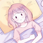 清新简约漫画女头图片