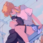 简单温馨好看高清的情头动漫一对两张