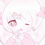 微信高清超萌的动漫女生可爱清纯型粉色图片