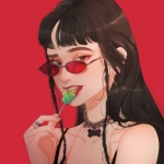 超酷动漫女生高清头像图片