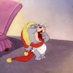 一对两张的猫和老鼠可爱卡通高清情头图片