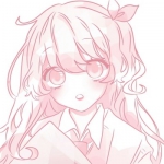 动漫高清超萌可爱的粉色系女头卡通图片