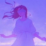 伤感高清唯美的丧系动漫女头图片