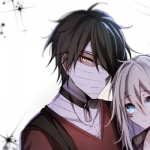 二次元漫画情头高清一对两张的图片