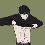 动漫单人情头一男一女分开好看高清的图片