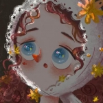 眼里有光的漫画女孩子高清头像图片