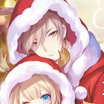 情头高清一对两张的圣诞节动漫图片