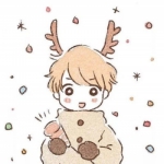 圣诞高清可爱的情头一对两张图片