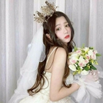 仙气高清唯美的婚纱头像女社会真人图片