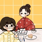 简单的女孩手绘插画高清头像图片