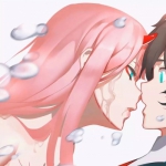 动漫好看的情头接吻拥抱超清图片