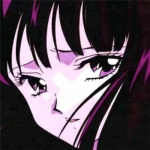 丧系高清很酷的二次元黑白高冷女头像图片