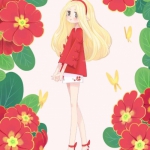 动漫高清唯美的花系少女头像图片
