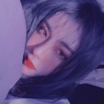 神仙高清唯美的紫色滤镜真人女头像图片