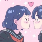 情头一对动漫甜甜的高清图片